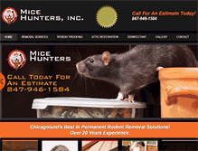 Tablet Screenshot of micehunters.com